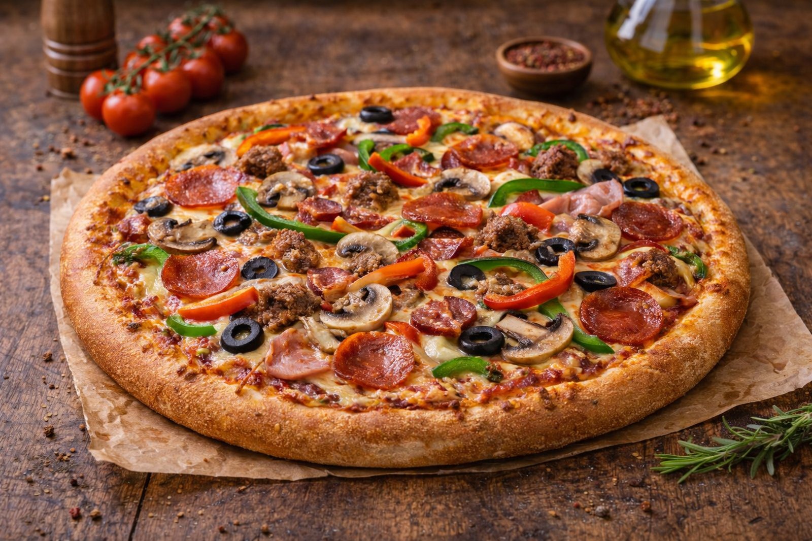 Karışık Hara Pizza